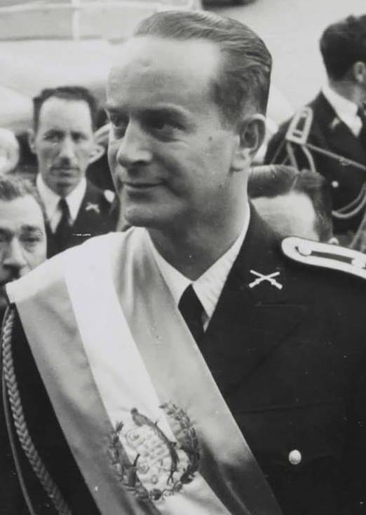 A formal portrait of Jacobo Árbenz in a suit, 1951
