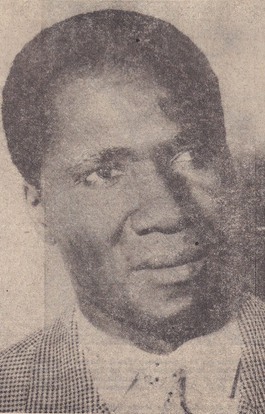 Ahmed Sékou Touré in a white robe and cap, photographed in 1958