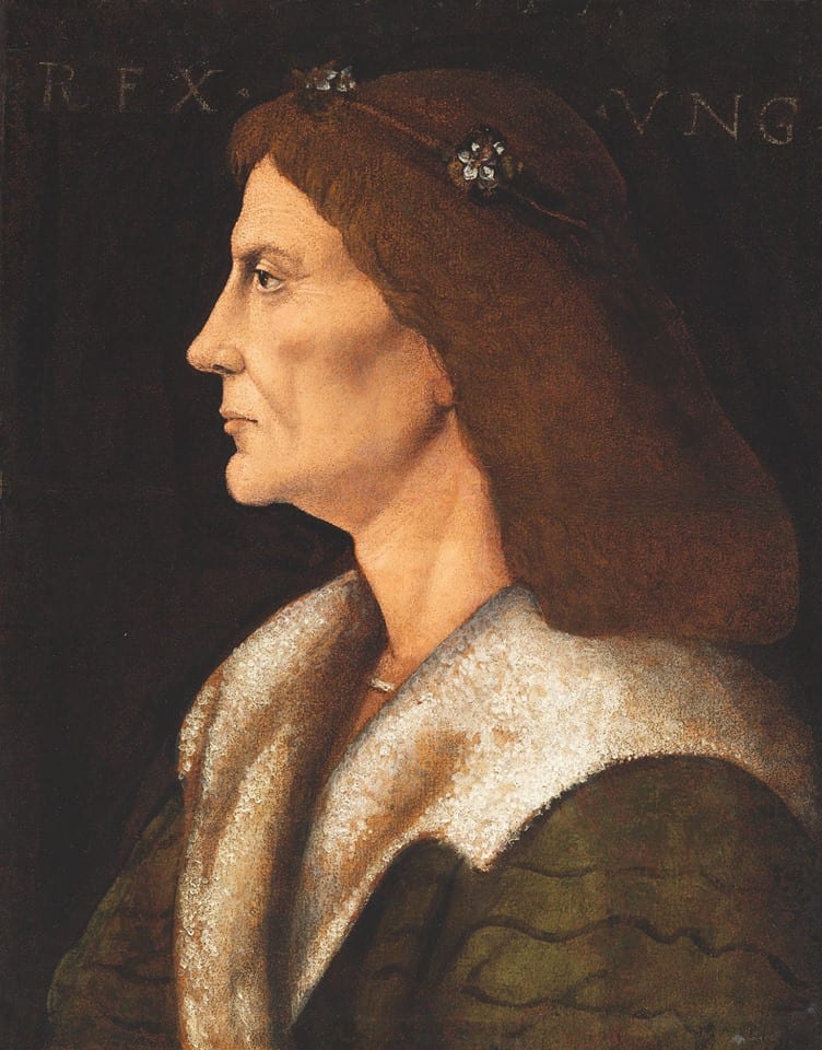 A Renaissance profile portrait of King Matthias Corvinus