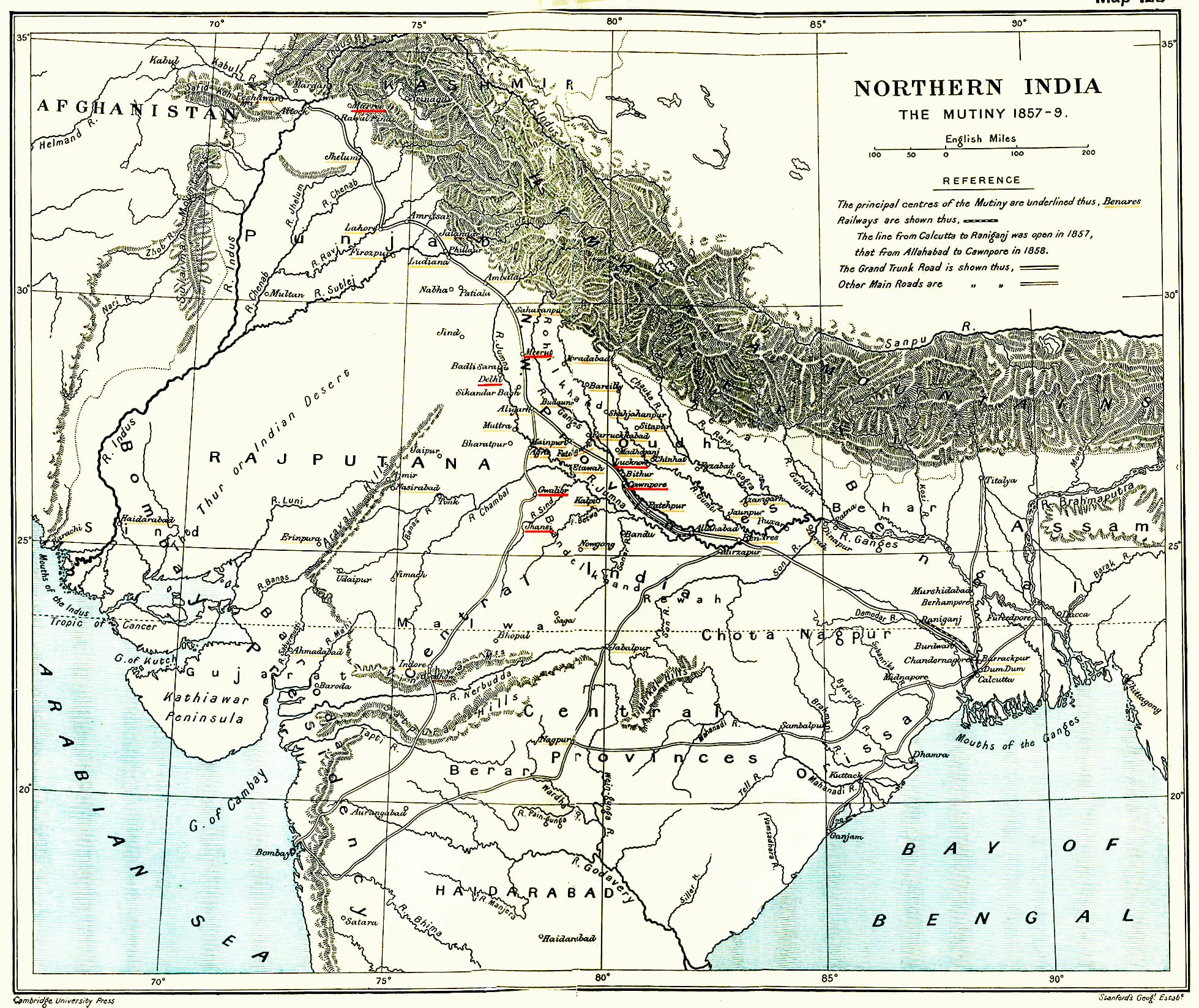 A 19th-century print of fighting during the Indian Rebellion of 1857