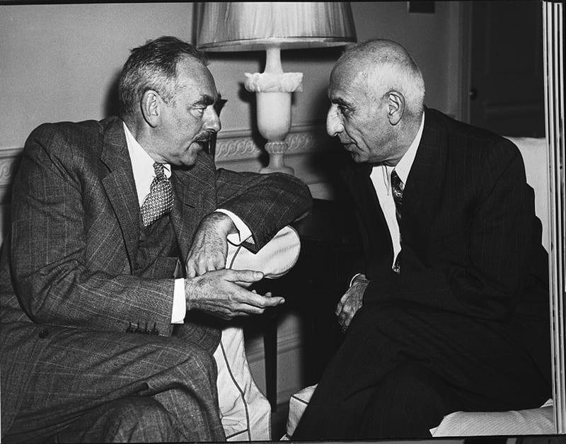 Mohammad Mossadegh in conversation, early 1950s