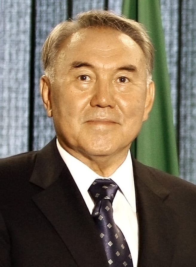 Nursultan Nazarbayev in a dark suit, photographed in 2007