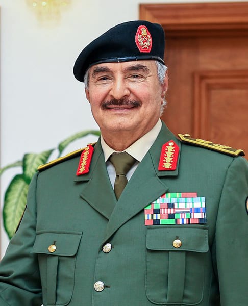 Khalifa Haftar in military uniform, 2023