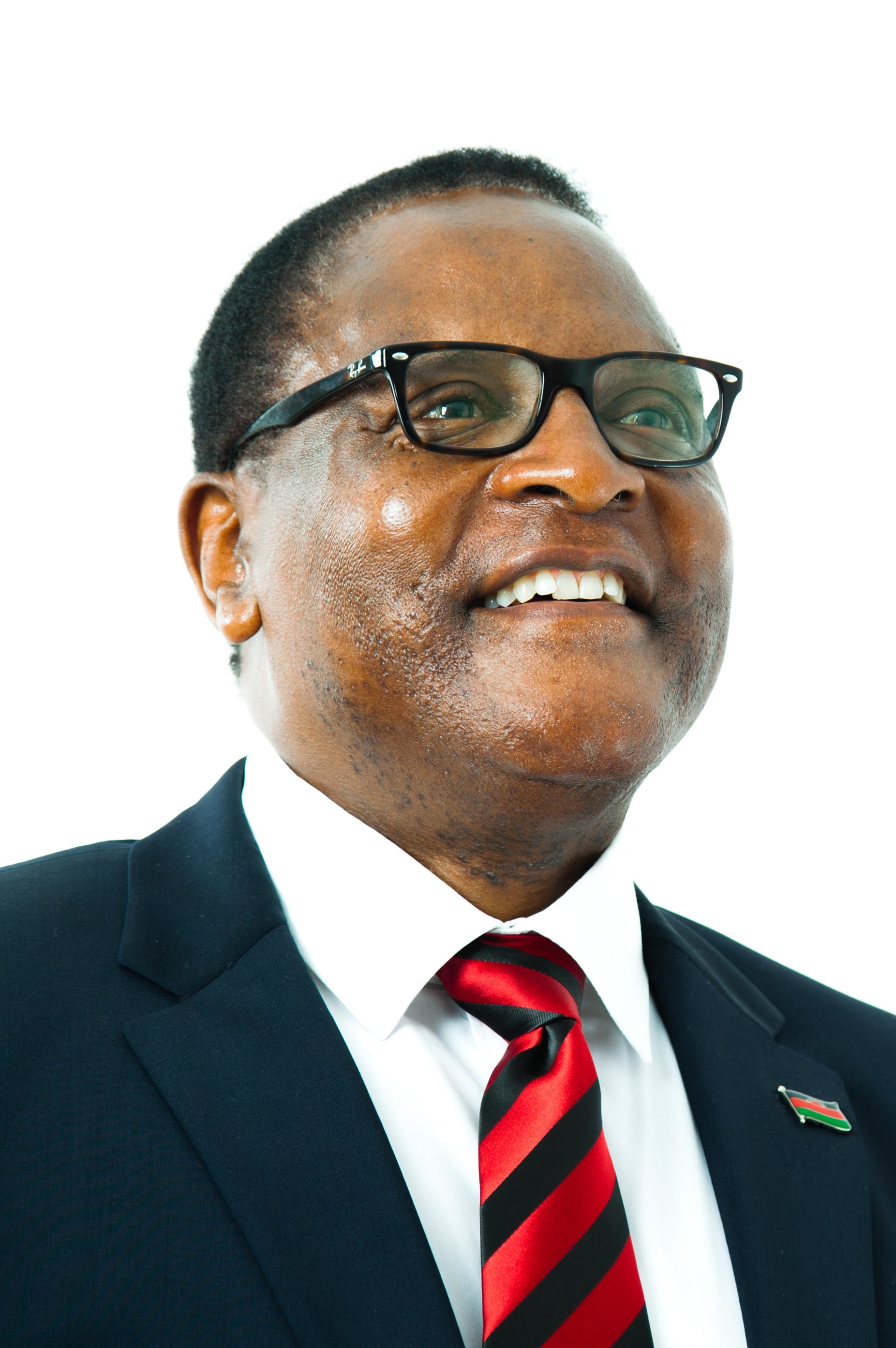 Lazarus Chakwera in a suit, photographed in 2017