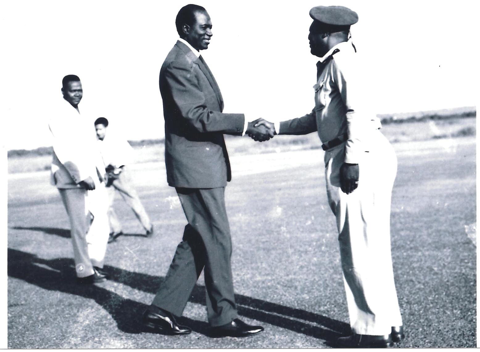 Modibo Keïta in a suit at an official meeting in 1963
