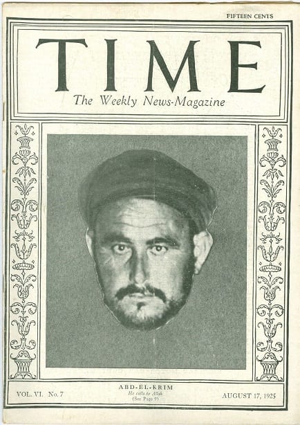 A 1925 portrait of the Rif leader Abd el-Krim in a turban